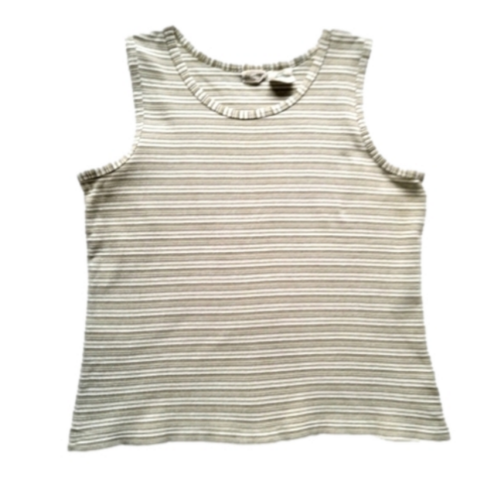 St John's Bay Tank Top Size Medium striped